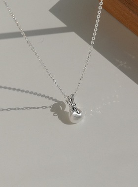 时尚简约水滴项链女精致气质时尚百搭椭圆闪钻日常通勤学生饰品