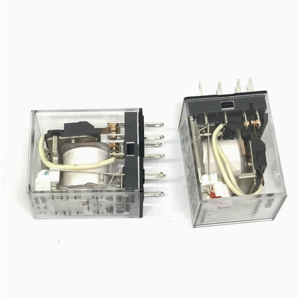 申乐JQX-13F-MY2C-L -MY4C-L-12V 24VDC 220Vac继电器8脚14脚带灯 - 图1