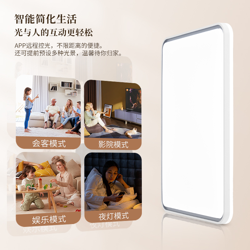 NVC Lighting Smart Ceiling Lamp Anti-mosquito and Dust-proof