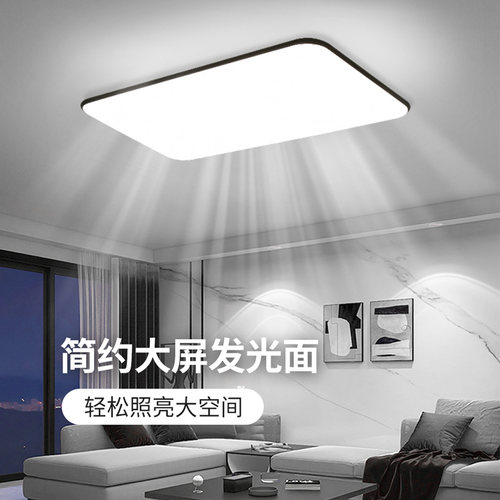 雷士照明客厅吸顶灯全光谱现代简约灯具智能套餐超薄卧室灯中山 - 图0