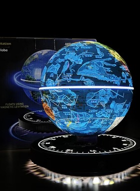 发光自转桌摆件磁悬浮地球仪