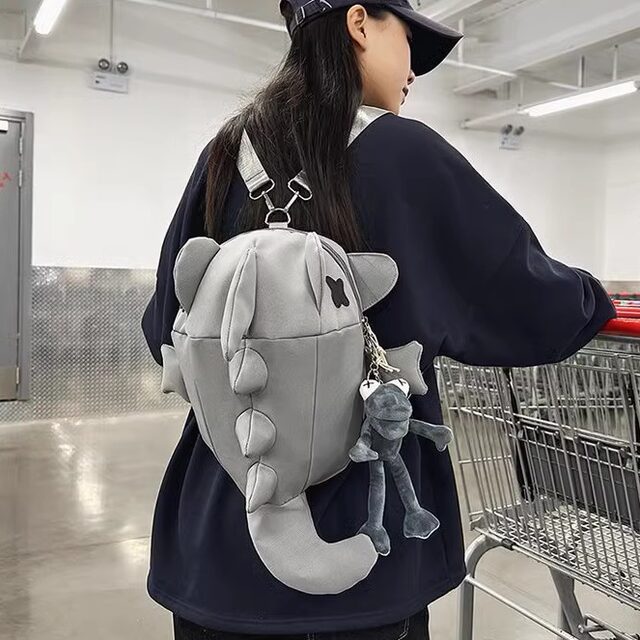 Trendy brand backpack men's large capacity junior high school college student bag casual versatile creative backpack women's personalized cycling