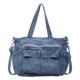Kehao Korean washed denim large capacity crossbody bag