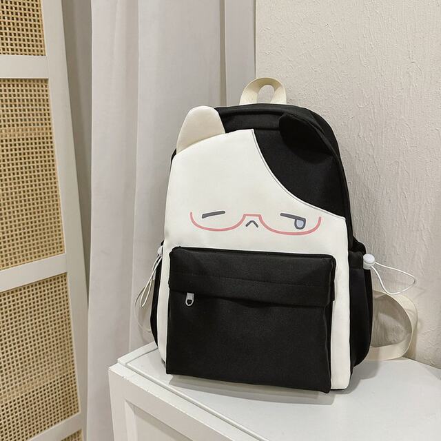 Korean cute cartoon fashion sweet girl ins style niche contrasting color fashion backpack going out versatile school bag for women