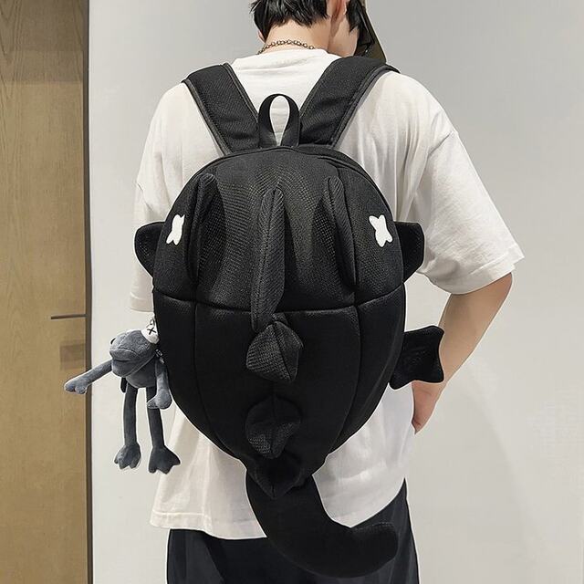 Internet celebrity shark school bag fashion trend backpack