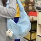 Korean style lazy style large capacity lightweight cross body dumpling bag