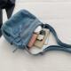 2026 New Denim Lazy Style Retro Shoulder Bag Women's Small Backpack Travel Commuting Lightweight Casual Crossbody Bag