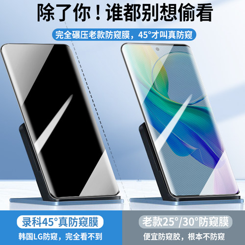 适用vivoy78+钢化膜y78+防窥手机膜vivo曲面全屏覆盖防偷窥新款Y78十水凝VIVO保护手机viviy蓝光护眼防指纹膜 - 图0