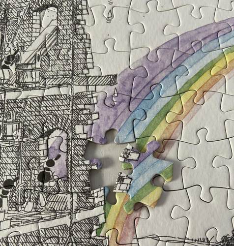 正品现货 小蚂蚁Akena意大利进口益智拼图FV830-18彩虹工厂540片 - 图2