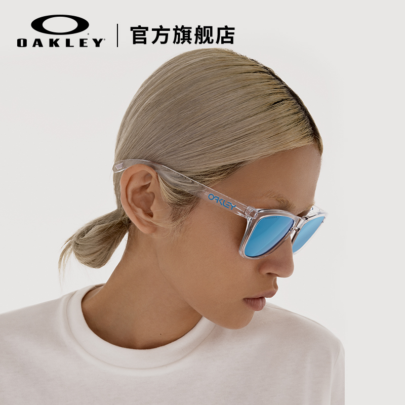 Oakley欧克利休闲眼镜运动全框太阳镜墨镜青蛙皮Frogskins 9245 - 图0