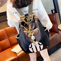 France MKBM light extravagant new large capacity double shoulder bag woman fashion single shoulder bag 100 lap travel backpack big card bag