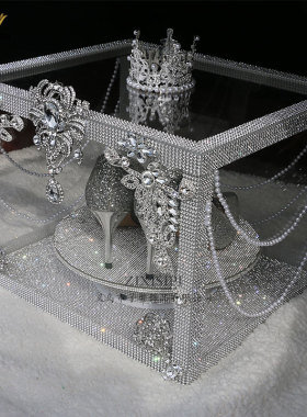 网红爆款水晶鞋盒送闺蜜