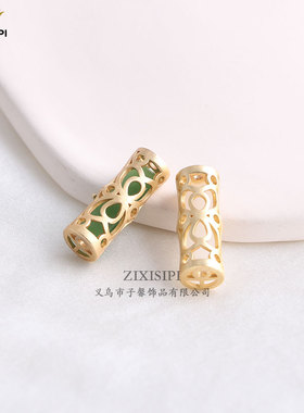 铜材质合成石节节高竹节配件