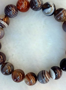 南京正宗天然雨花石缠丝玛瑙手链