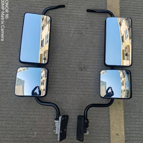 适用江淮顺畅帅铃后视镜H330 K330Q3Q7W威司达Q9倒车镜后视镜总成 - 图0