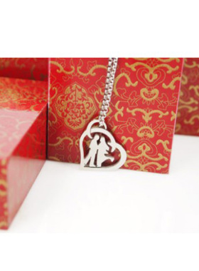 泰腾尼钛钢情侣项链时尚男吊