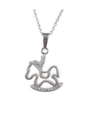 韩版镶钻不过敏小老虎吊坠