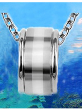 925银时尚个性风轮回刻字吊坠