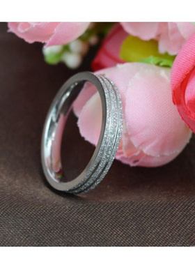 钛钢泰腾尼女日韩尾戒