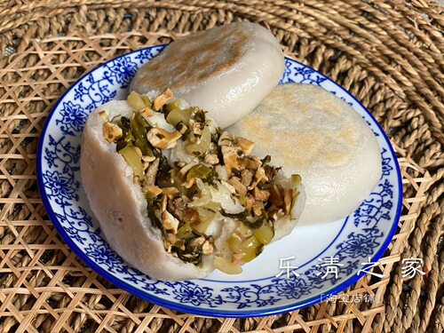 【咸饼】温州本地传统咸饼咸菜心/酸包菜米饼 5个半成品 乐清之家 - 图2
