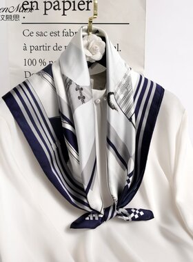 真丝丝巾女小方巾韩式春秋冬正品