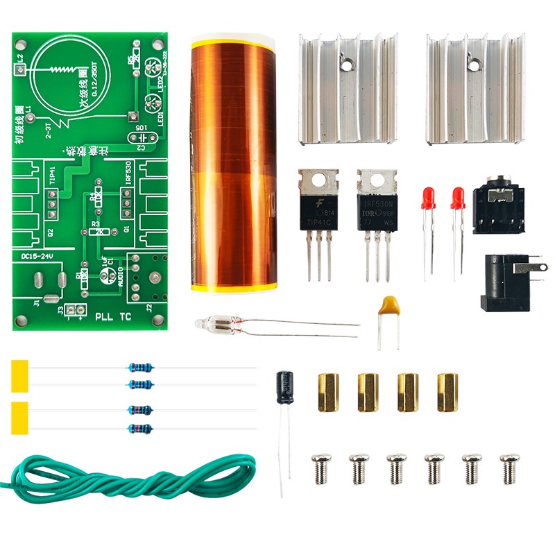 特斯拉线圈DIY焊接套件自制电弧趣味电圈音响电子制作组装实验 - 图1