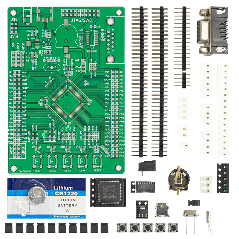 STM32芯片贴片焊接练习板套件LQFP100电子工艺技能训练培训考核 - 图1