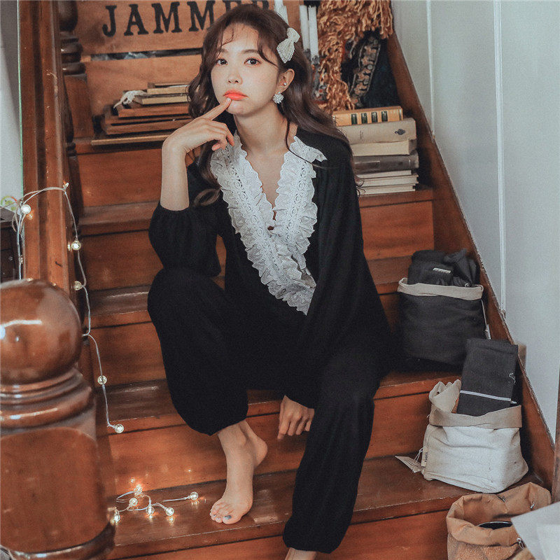 莫代尔月子服孕妇春秋喂奶衣夏睡衣 lmsj服饰家居服套装