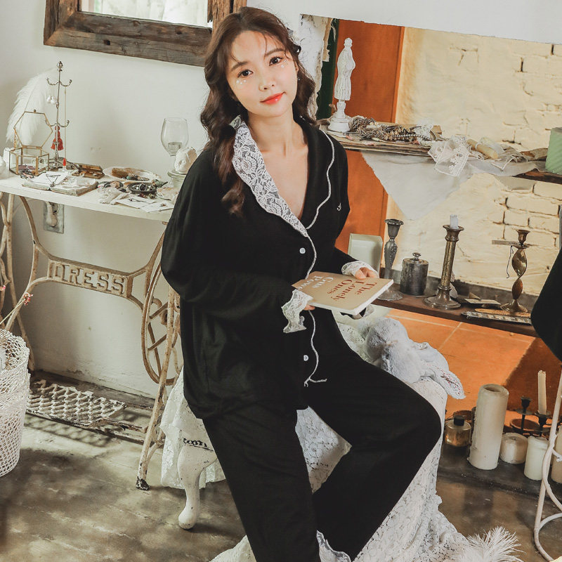 林梦世家孕妇春秋季莫代尔5夏睡衣 lmsj服饰家居服套装