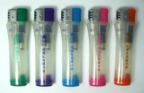 邦爵168塑料电子明火打火机定做创意礼品免费印刷广告1000个包邮 - 图0