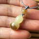 Natural yellow and white old jade pendant gourd clavicle pendant original real shot Xiuyan old topaz Hetian jade gourd pendant