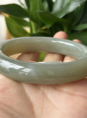 天然和田玉手镯56口黄口料原物实拍玉石手镯A货正品和田玉手镯子