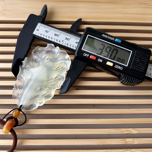 Natural Xiuyan Jade Pendant Lettuce Necklace Original Real Shot A Genuine Xiuyan Jade Pendant White Ice Material Sweater Chain