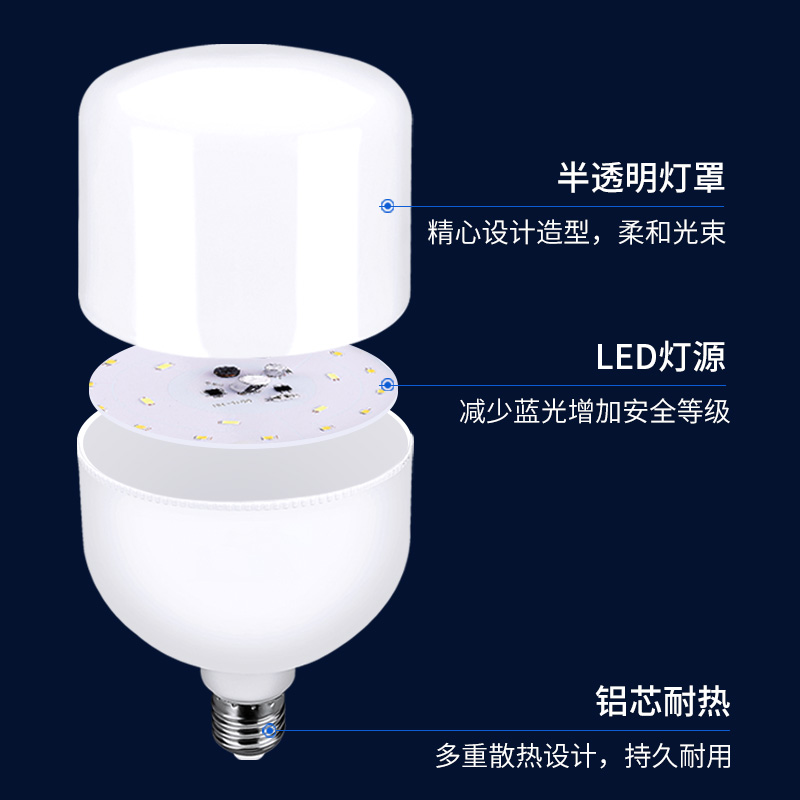 家用led直插式插座灯泡带开关插电灯超亮卧室客厅节能墙壁插头灯 - 图1