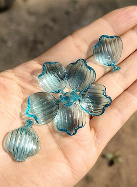 老料器琉璃手工定制水晶芍药