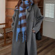 Gentle woolen coat mid-length wool jacket