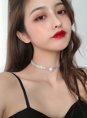 晚宴礼服水钻大气婚纱名媛项链