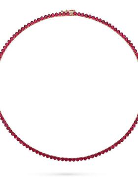 TWINSLULU椭圆形红色项链