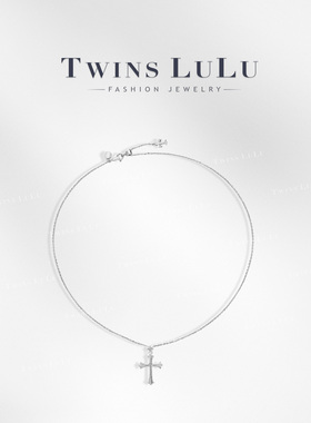 TWINS LULU时尚饰品小众轻奢十字项链TSJ12140