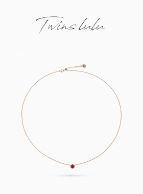 TWINSLULU高级感圆形红色项链