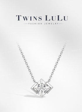 TWINS LULU时尚百搭简约饰品菱形项链TSJ12193