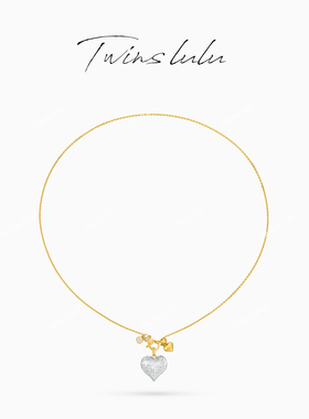 TWINSLULU轻奢风爱心AB色项链