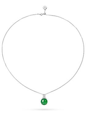 TWINS LULU传统中国风圆形绿色项链TSJ10424