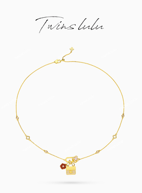 TWINSLULU轻奢山茶花包包项链