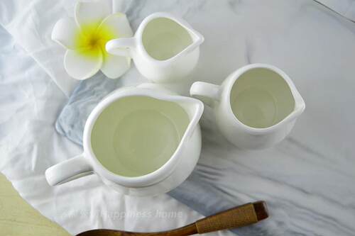 奶杯奶盅陶瓷牛奶壶带把炼奶勺浓缩咖啡奶盅牛排酱汁杯包邮促销 - 图2