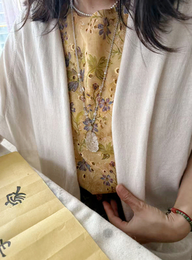 属我灵力｜天然白水晶九尾狐吊坠项链两用款朴蝉