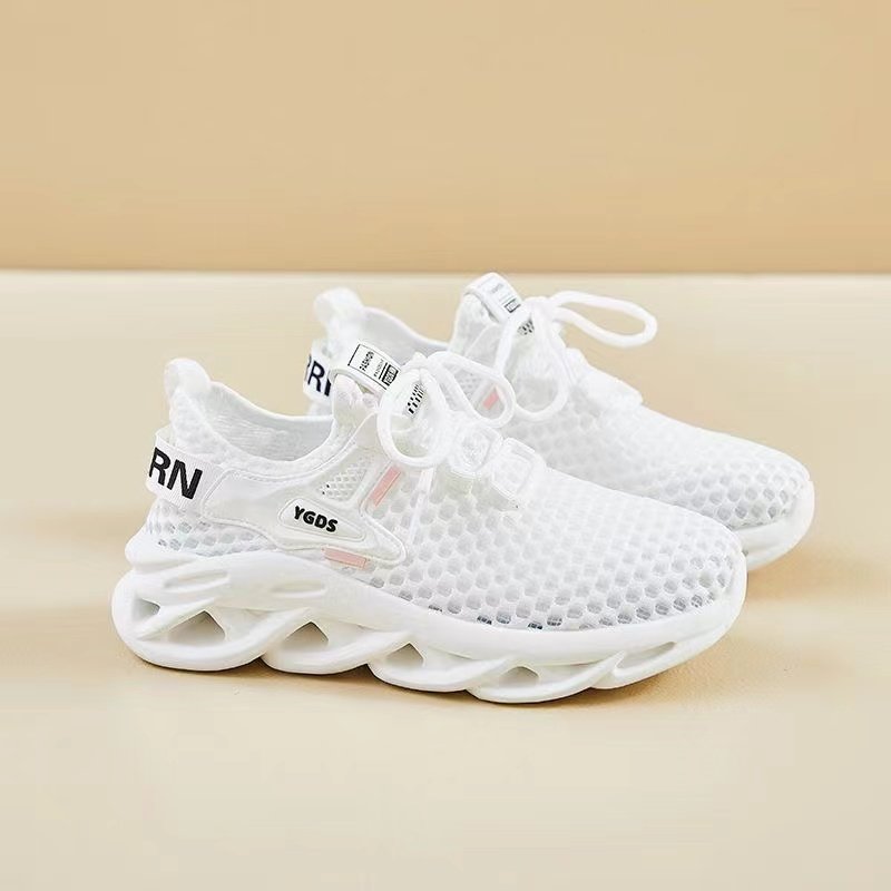 男鞋夏季镂空大网眼透气网鞋厚底增高户外运动网面凉鞋