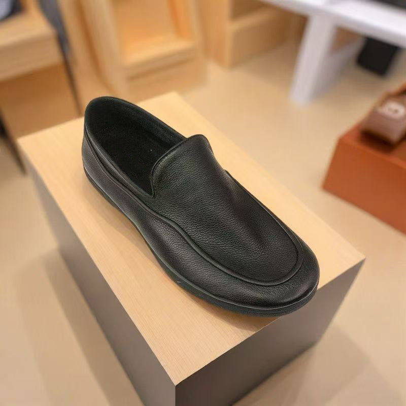 春新款真皮休闲正装皮鞋透气商务男英伦头层牛皮一脚蹬豆豆鞋软底,淘宝优惠券,粉丝福利购,淘宝优惠卷