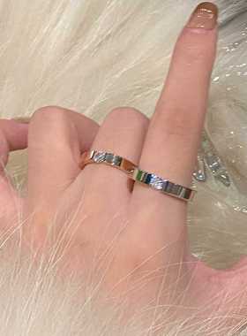 定制闺蜜刻字钛钢戒指