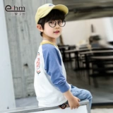 小象汉姆 Летняя одежда, детский весенний базовый приятный телу лонгслив, подходит для подростков, в корейском стиле, в западном стиле